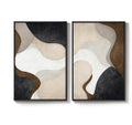 Large Framed Modern Abstract Wall Art for Living Room Set of 2