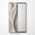 Framed Sliding Wall Mounted Full Length Mirror Modern Minimalist Full Body Mirror