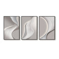 Large Framed Modern Minimalist Abstract Wall Art for Living Room Set of 3