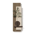 Large Modern 3D Textured Long Narrow Neutral Vertical Wall Art Faux Olive Branches for Entryway