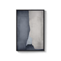 Large Framed Blue Gray Modern Abstract Wall Art for Living Room Bedroom Dining Hallway