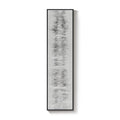 Framed Long Narrow Black and White Minimalist Contemporary Abstract Vertical Wall Art