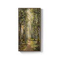 Large Framed Vintage Forest Rustic Farmhouse Landscape Vertical Wall Art for Living Room