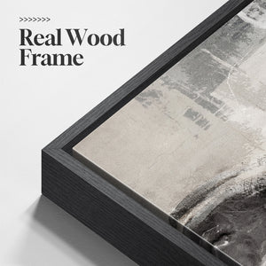 Large Framed Neutral Abstract Wall Art for Living Room, 3 Piece Minimalist Set