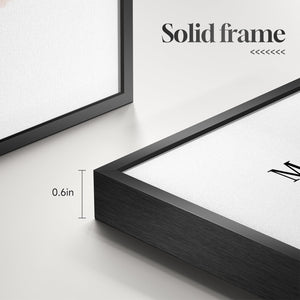 Framed Inspirational Positive Neutral Wall Art Motivational Wall Decor for Office Set of 6