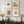 4 Piece Framed Modern Gold and White Wall Art for Living Room, Plexiglass with Mat