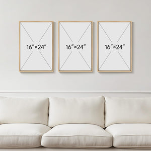 Framed Abstract Sage Green 3 Piece Wall Art for Living Room