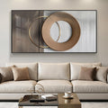 Large Horizontal Framed Modern Wall Art for Living Room