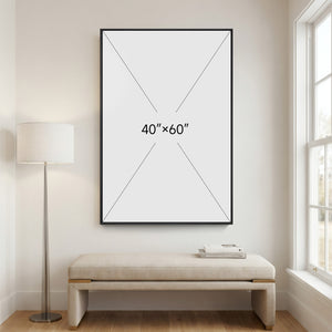 Extra Large Framed Neutral Abstract Wall Art for Living Room, 40x60 Oversized Gray and Beige