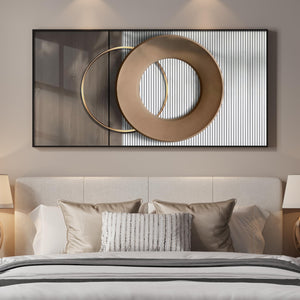 Large Horizontal Framed Modern Wall Art for Living Room
