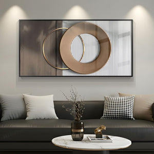 Large Horizontal Framed Modern Wall Art for Living Room