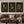 Large Vintage Framed Botanical Wall Art for Living Room, 3 Piece Dark Green Plant Set