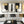 Large-frame black and gold abstract wall art three-piece set for the living room