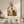 3D Textured Modern Elephant Brown Minimalist  Natural Wall Art for Dining Room with Faux Greenery