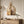 3D Textured Modern Elephant Brown Minimalist  Natural Wall Art for Dining Room with Faux Greenery