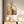 3D Textured Modern Elephant Brown Minimalist  Natural Wall Art for Dining Room with Faux Greenery