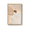 Large Framed Neutral Modern Minimalist Abstract Canvas Vertical Wall Art for Living Room