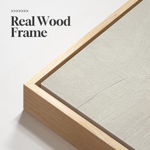 Large Framed Neutral Abstract Landscape Wall Art Canvas Artwork for Living Room Set of 3