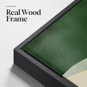 Large Framed Sage Green Modern Abstract Wall Art for Living Room Set of 3