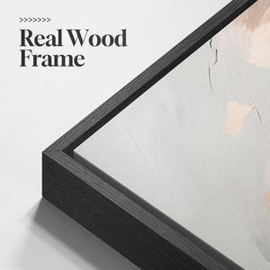 Large Framed Neutral Modern Abstract Wall Art Contemporary Minimalist Wall Decor for Living Room Set of 3