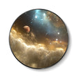 Troartos LED Galaxy Space Wall Art for Living Room, Large Modern Lighted Planet Artwork for Walls