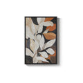 Framed Vertical Boho Neutral Abstract Botanical Organic Modern Wall Art for Living Room