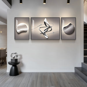 Extra Large Framed Modern Abstract Wall Art for Living Room