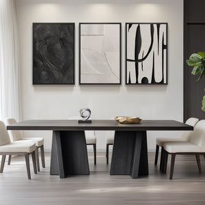 Black and White Abstract Wall Art