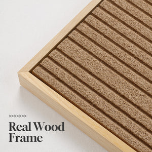 3D Textured Framed Boho Neutral Abstract Wall Art, Set of 3, 16x24