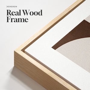 Large Framed Neutral Abstract Wall Art for Living Room, 5 Piece Set