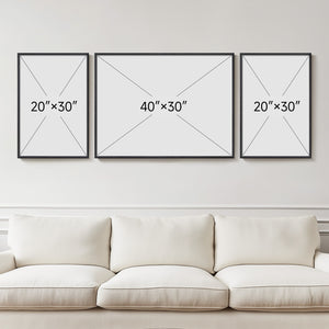 Extra Large Framed Modern Abstract Wall Art for Living Room