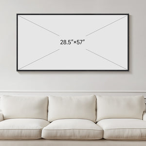 Extra Large Framed Blue Abstract Wall Art for Living Room