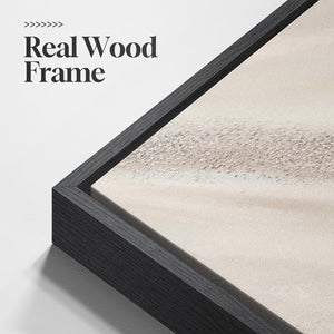 Large Framed Neutral Earth Tone Abstract Wall Art Modern Wall Decor for Hallway, Bedroom