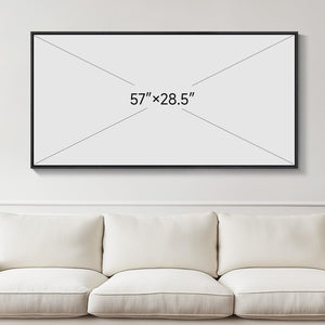 Large Framed Black and White Abstract Wall Art for Living Room