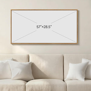 Extra Large Framed Retro Neutral Vintage Rustic Farmhouse Landscape Wall Art for Living Room