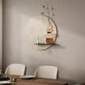 3D Textured Neutral Abstract Wall Art Decor with Shelf, Boho Beige and Brown Artwork for Walls