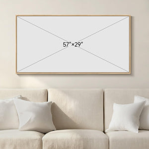 Large Framed Modern Abstract Horizontal Wall Art for Living Room