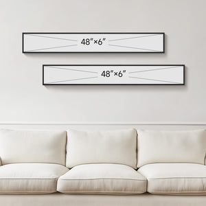 Framed Sage Green Abstract Long Narrow Vertical Modern Minimalist Wall Art Decor for Hallway Set of 2