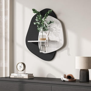 3D Textured Black and White Modern Minimalist Abstract Wall Art for Living Room