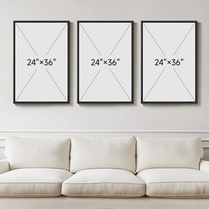 Large Framed Neutral Abstract Wall Art for Living Room,Set of 3