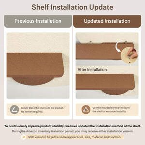 3D Textured Neutral Abstract Wall Art Decor with Shelf, Boho Beige and Brown Artwork for Walls