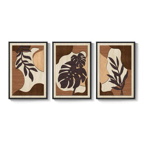 Large Framed 3D Wood Boho Tropical Wall Decor for Living Room