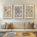 Framed Large William Morris Canvas Wall Art Set of 3