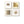 4 Piece Framed Modern Gold and White Wall Art for Living Room, Plexiglass with Mat