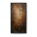 Large Framed Vertical  Brown Modern Moody Abstract Wall Art Contemporary Wall Decor for Hallway