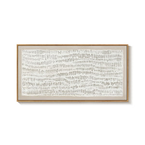 Large Framed Wabi Sabi Neutral Beige Modern Minimalist Abstract Vertical Wall Art for Hallway