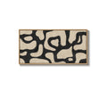 Large Framed Modern Abstract Horizontal Wall Art for Living Room