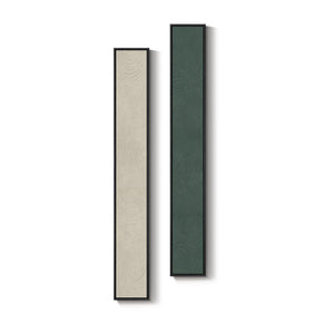 Framed Beige Green Long narrow Neutral Modern Minimalist Abstract Vertical Wall Art Decor for Hallway Set of 2