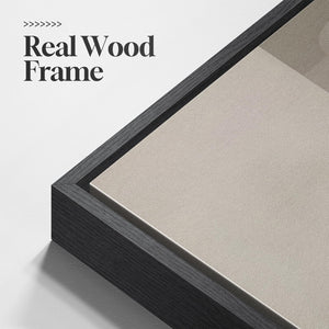 Extra Large Framed Black White Modern Neutral Minimalist Abstract Wall Art for Living Room