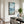 Large Framed Modern Abstract Coastal Ocean Landscape Wall Art Blue Vertical Art Print